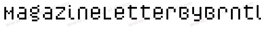 MagazineLetterByBrntlbrnl Rg字体转换